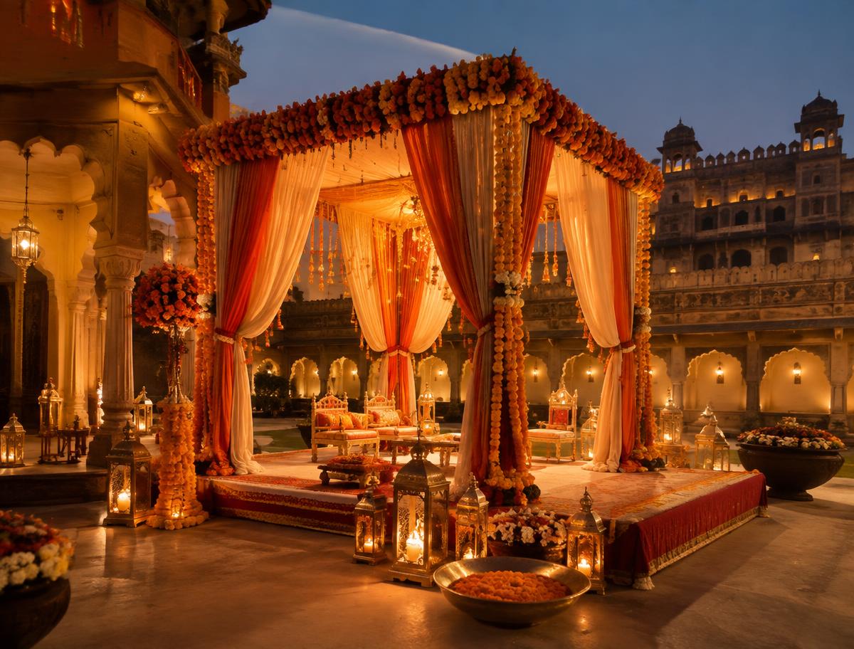 Weddings event setting